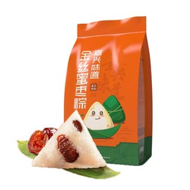SIJIYUNLI-Zongzi 280g/9.87oz Dragon Boat Festival sweet jujube and miscellaneous grains festival (Golden silk jujube zongzi)