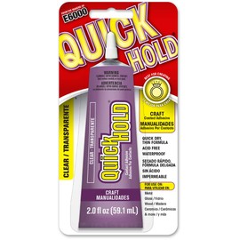 E6000 QuickHOLD 380722 Quick Dry Adhesive, All-purpose, 2.0 Fluid Ounces, Clear, 1 Count (Pack of 1)