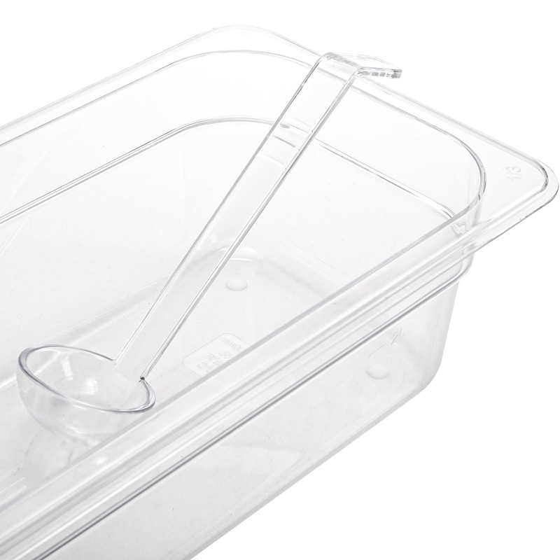 Coloch 20 Pack 1oz Plastic Small Ladle, 7 Inch Clear