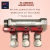 VN Infinite quality 6 Loop Plumbing Manifolds 3/4" trunk w/