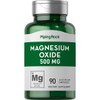 Piping Rock Magnesium Oxide 500mg | 90 Capsules | Non-GMO,