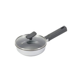 Pearl Metal Chiiino HB-6565 Fried Fried Egg 5.5 inches (14 cm), Glass Lid, Die-Cast for Gas Fires, Fluorine Treatment, Chino