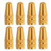 sourcing map 8pcs Bike Valve Caps Anodized Aluminum Road Bicycle