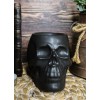 Ebros Gift Matte Black Gothic Skull Skeleton Ceramic Votive Candle