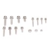 360pcs Screw Nut Set Stainless Steel Flat Washer Spring Washer
