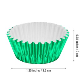 Sumind 400 Pieces Mini Cupcake Cup Liners, Foil Baking Cups, Foil Cupcake Liners for Baking Muffin and Cupcakes (10 Colors)