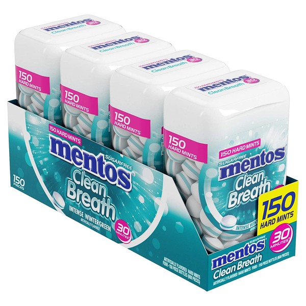 Mentos Sugar Free Mint, 600 Count, Pack Of 4