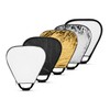 Glow 5-in-1 Collapsible Triangle Reflector with Handle (18")