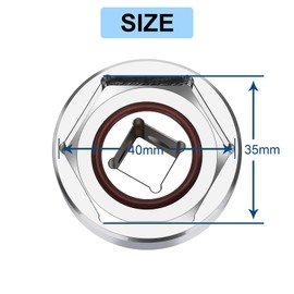 Fork Cap Nut Socket for Harley Big Twin and Sportster, Hex Fork Cap Nuts 1 3/8 in (35 mm).