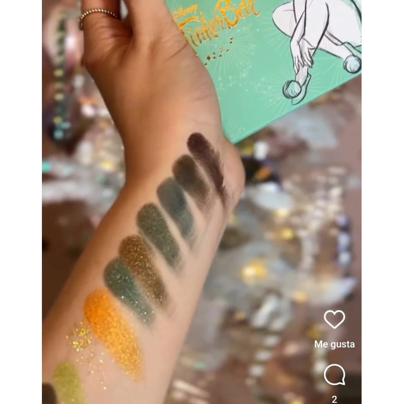 Paleta Sombras Campanita Sinless Beauty Tinkerbell Sinless Verde Oscuro
