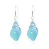 Ocean Conch Seashell Resin Dangle Earrings for Women Bohemian Hawaii