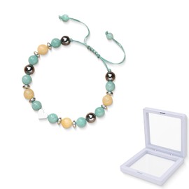 ZWWOGE Pearl bracelet, natural crystal stone bracelet, best friend friendship bracelets for girlfriend, sister, birthday gift, gemstone bracelet