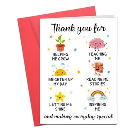Brevcrnr Thank You Cards, Teacher Christmas Gifts, Christmas Stocking Stuffers, Teacher Appreciation Gifts, Teacher Birthday Cards, White Elephant Gifts, Student Teacher Gifts for Teacher's Day