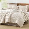Litanika Oversized King Comforter Set 128x120, 3 Pieces Beige Super