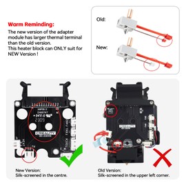 Ender 3 S1 Sprite Extruder Hotend Heater Block,Nickel Plated Copper Heatbreak Support High Temp 300℃ Compatible with Creality Ender 3 S1 Plus,Ender 3 S1 Pro,CR-10 Smart Pro-Larger Thermal Terminal