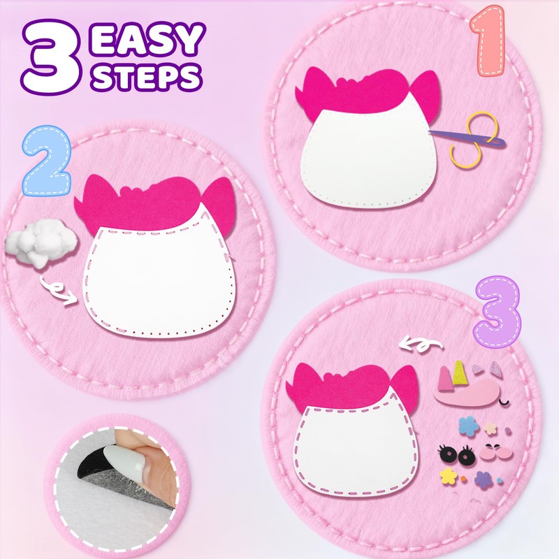 powerful xishan Unicorn Sewing Kit for Kids Ages 4-8| 9