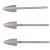 MZCMSL 3pcs Pedicure Cone Drill Bits for Foot Callus Smoothing,