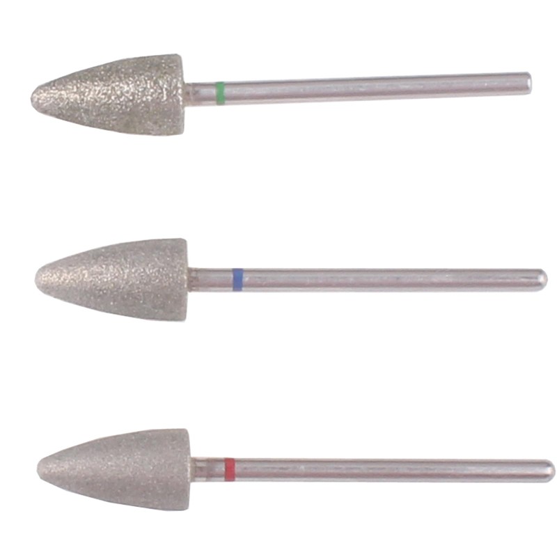 MZCMSL 3pcs Pedicure Cone Drill Bits for Foot Callus Smoothing,