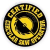 Unbranded/Generic 3pcs Circular Saw Operator Funny Hard Hat Stickers Decals Helmet Carpenter