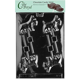 Cybrtrayd Life of the Party Scotty Dog Lolly Animal Chocolate Candy Mold in Sealed Protective Poly Bag Imprinted with Copyrighted Cybrtrayd Molding Instructions