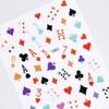 3D Decals Interesting Adhesive Poker Nail Art Sticker Manicure Playing
