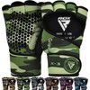 RDX Weightlifting Gloves Gym Anti Slip Long Strap Muscle Training