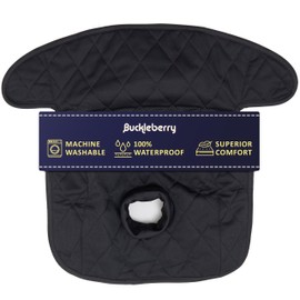 Buckleberry Car Seat Protector - Waterproof Quilted Cover for Child Car Seats, Highchairs & Pushchairs - Soft, Anti-Slip & Machine Washable, Ideal for Potty Training & Everyday Messes - Single Pack