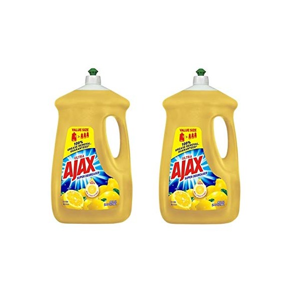 Ajax Super Degreaser Dish Liquid Lemon 52oz Pack (2)2