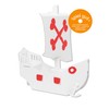 bibabox - Small Pirate Ship for Crafts and Colouring -