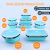 8 Pack Collapsible Food Storage Containers with Lid & Air