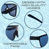 SQUAD Sunglasses for Men Rectangular Oversized Frame Black Pair Lens