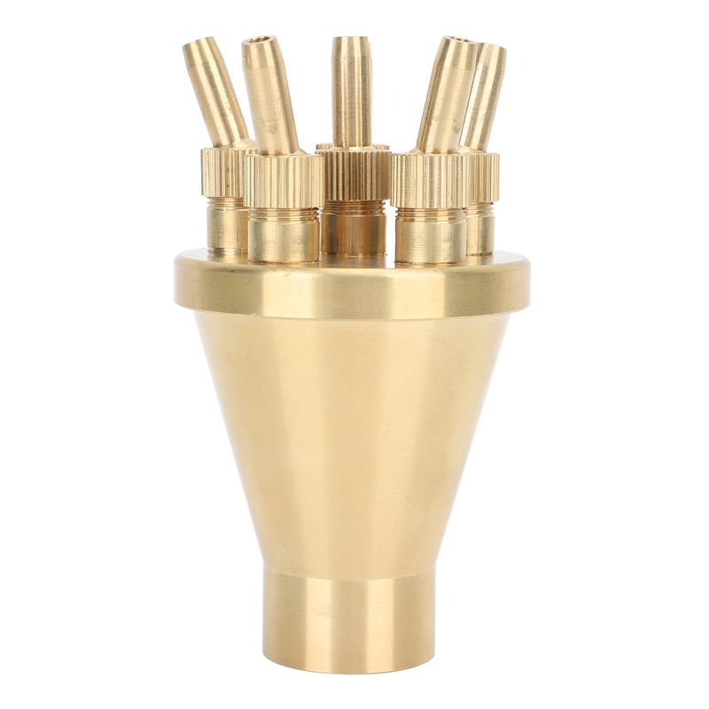 Copper Water Fountain Nozzle Direct Spraying Universal Adjust Pool Sprinkler