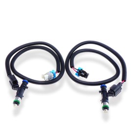 Inyectores de combustible con enchufe Pto Mag gris negro arnés de cableado para Polaris Ranger 800 4X4 6X6 2011-2017