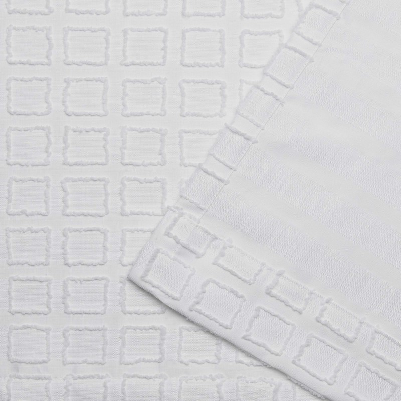 Exclusive Home Curtains Squared Panel Pair, 54x84, White