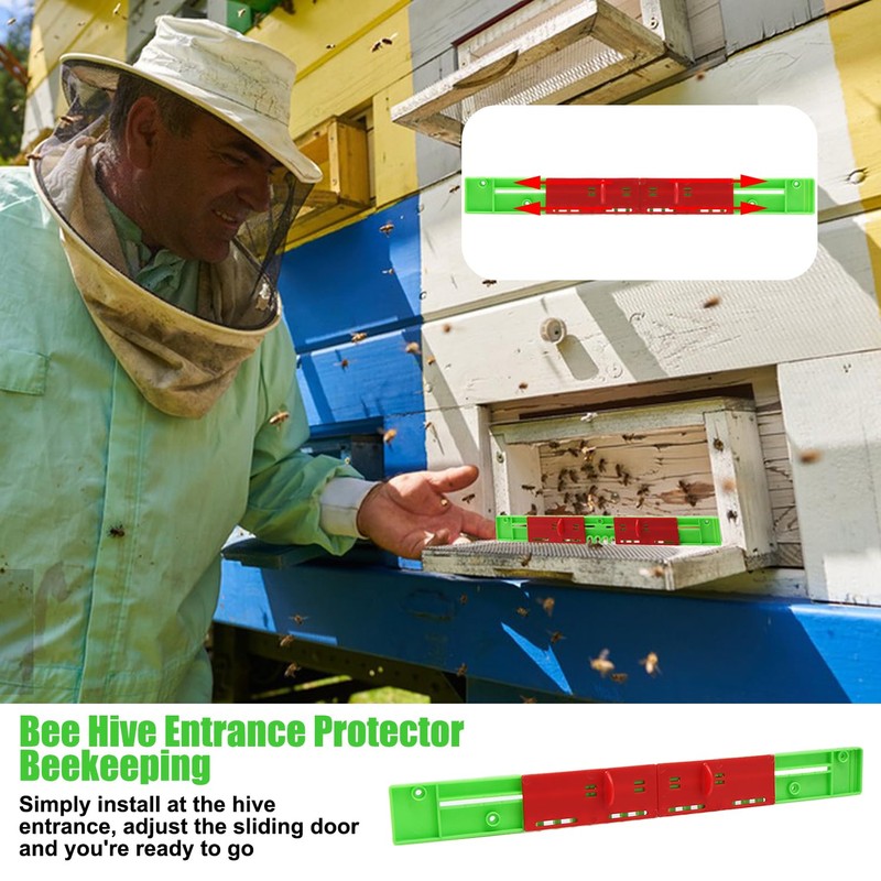 6 Pcs Beehive Entrance Reducer, Bee Hive Plastic Reducer Guard