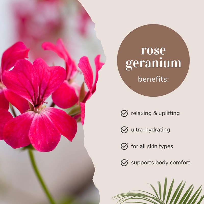 Rose Geranium – 1/2 fl oz (15 ml) Glass Bottle