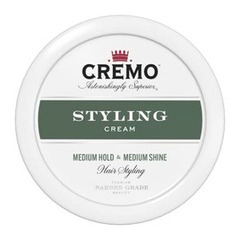 Cremo Barber Grade Hair Styling Cream, Medium Hold, Medium Shine, 4 Ounce