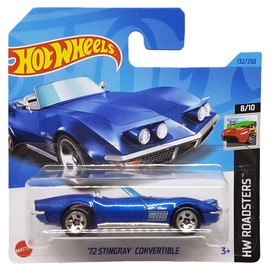 Hot Wheels - ´72 Stingray Convertible - HW Roadsters 8/10 - HKG60 - Short Card - Cabriolet - Dark Blue Metallic - Mattel 2023