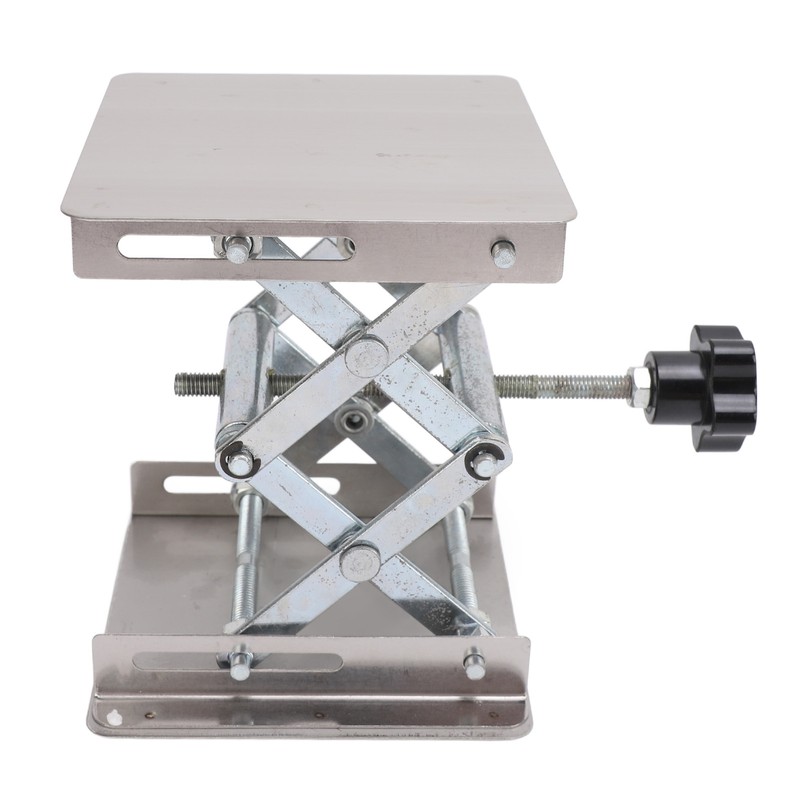 Stainless Steel Lab Jack Scissor Stand Platform 4x4in Expandable Height