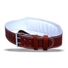 EVO Fitness 4" Pure Leather Gym Belts Weightlifting Straps Back