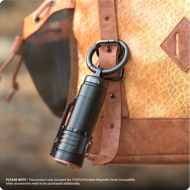 TUSITA Portable Magnetic Hook Compatible with Olight Nebo Torches