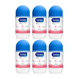 6x Sanex Dermo Care Roll-On 50ml