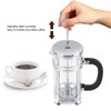 350ml Stainless Steel Glass Cafetiere French Filter Tea Coffee Pot