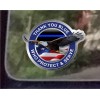 ProSticker.com ProSticker 1097 (One) 4" Thank You Blue Who Protect