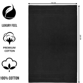 Wholesale Trade Dealz Luxury Super Jumbo Extra Large Bath Sheets (Pack of 1-2|100 x 200 cm 700 GSM) Premium Cotton XL Bath Sheet Towels (Black, 1)