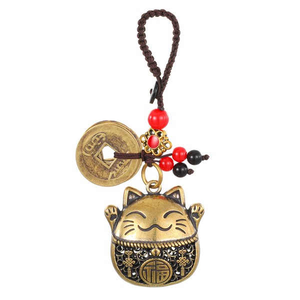 Lucky Cat Keychain Cute Maneki Neko Cat Good Luck Charms