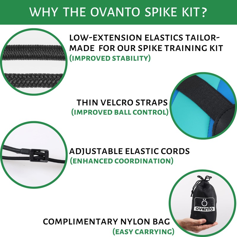 OVANTO Volleyball Training Equipment Aid – Solo Volleyball Equipment in