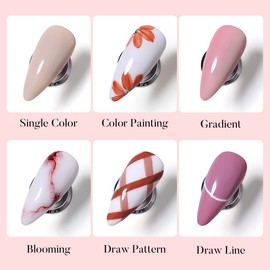 AIMEILI Solid Gel Nail Polish 12 Colors Solid Nail Gel UV LED Soak Off Solid Cream Gel Nail Polish Set 3