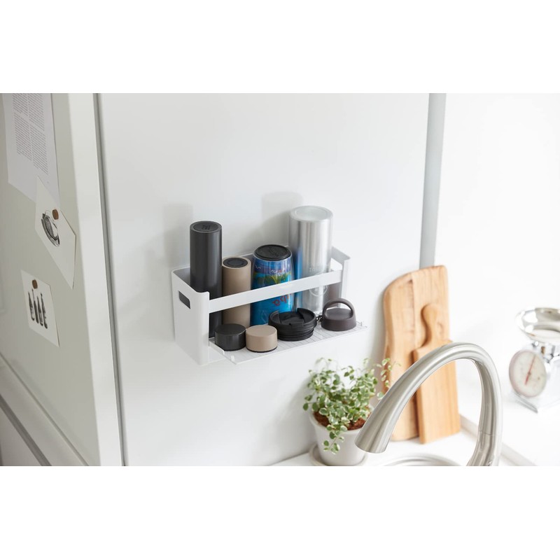 Isetou Bottle Holder (Horizontal Type), Magnet, White, 3.6 x 10.4