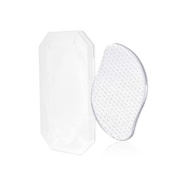 Heel Scraper Glass Heel File Heel Callus Remover Foot Heel Care Callus Scraper Callus Care with Case (NO.002 Transparent)